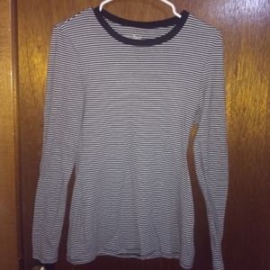 Long sleeve, striped shirt